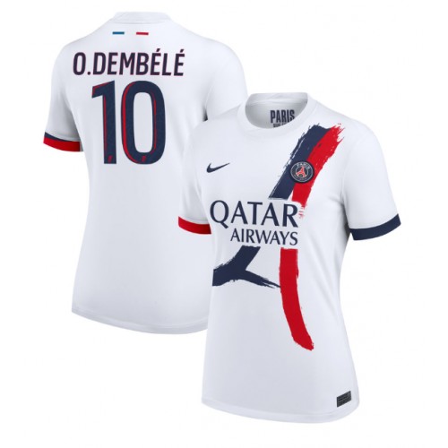 Fotbalové Dres Paris Saint-Germain Ousmane Dembele #10 Dámské Venkovní 2024-25 Krátký Rukáv